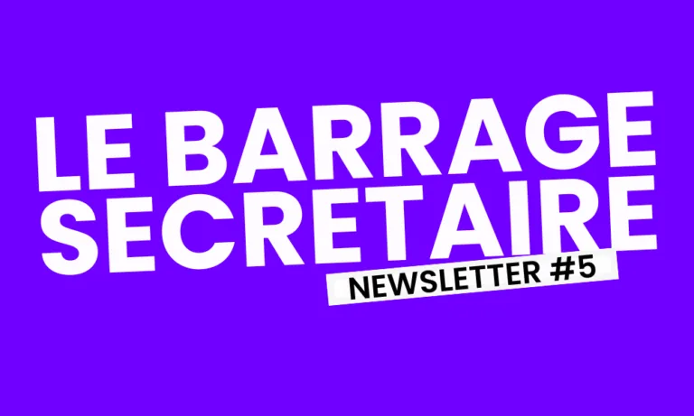 le barrage secretaire illustration newsletter formation commercial rennes