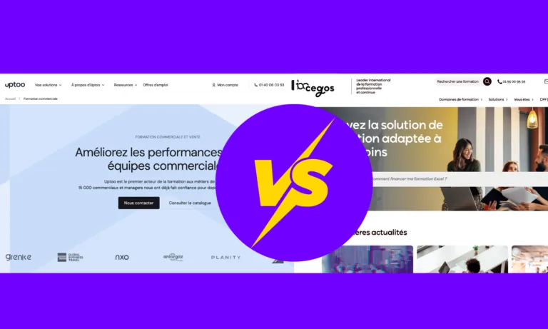 cegos vs uptoo comparatif illustration