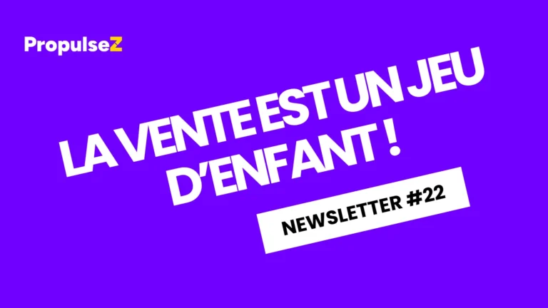 la vente est un jeu d'enfant